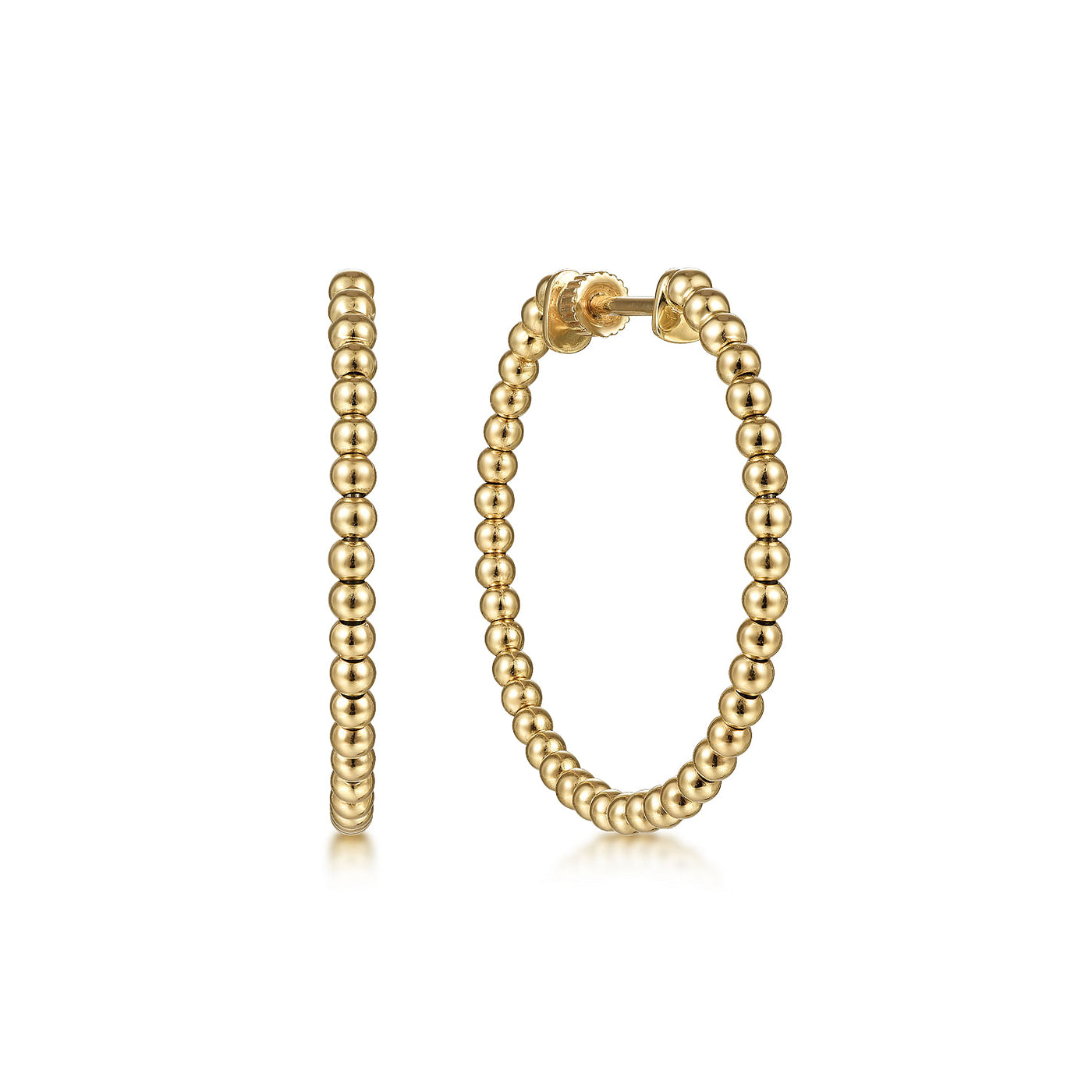 14K Yellow Hoop Earrings