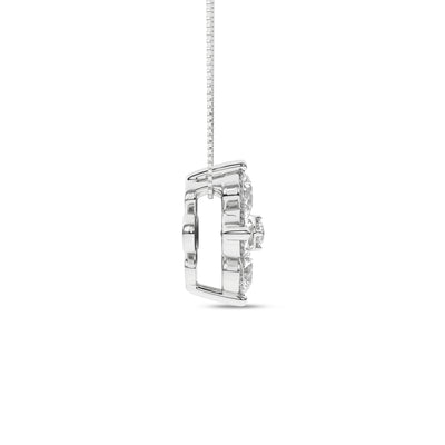14K White Lab Grown Diamond 18 inch Necklace