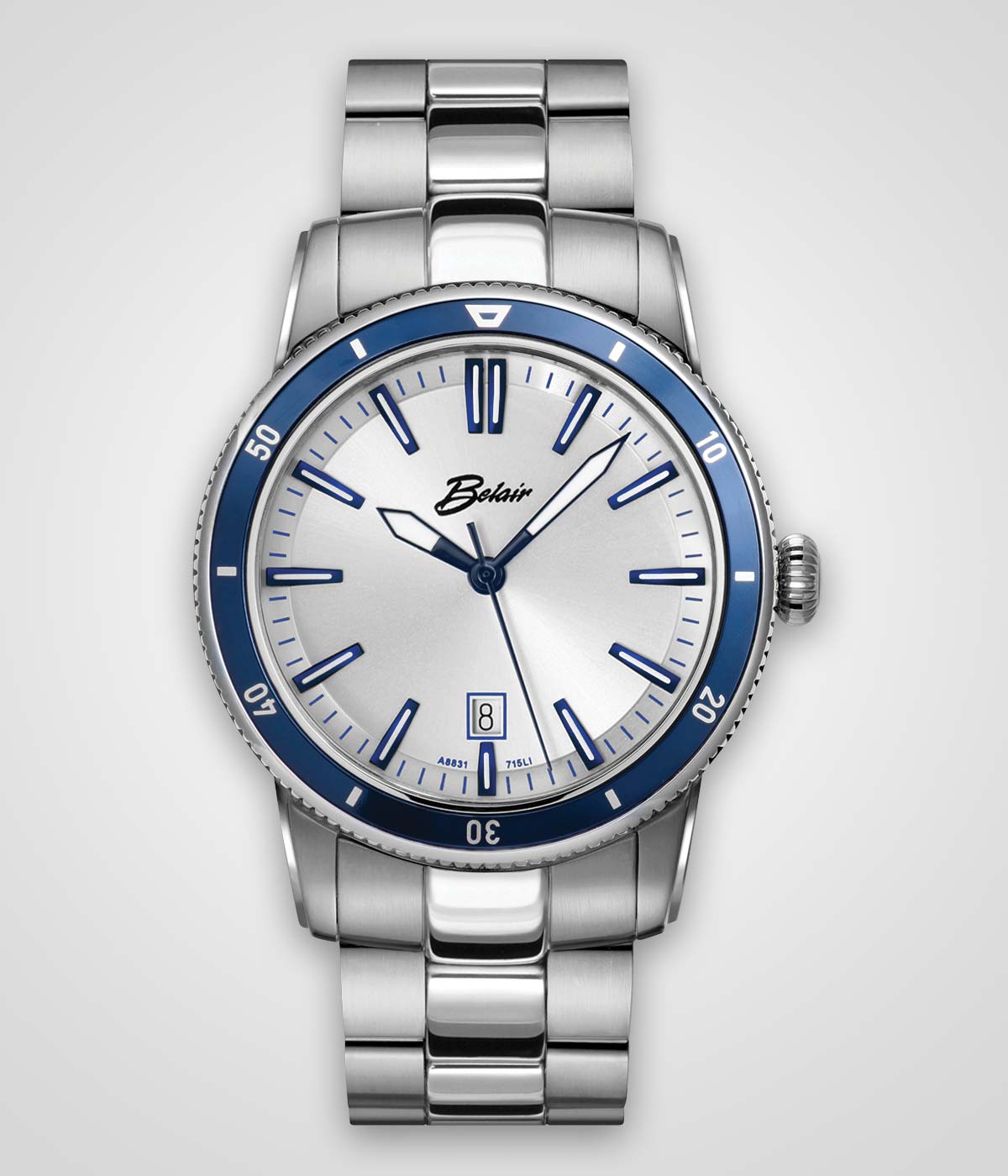 "Christopher's" 44.3 mm Stainless Steel