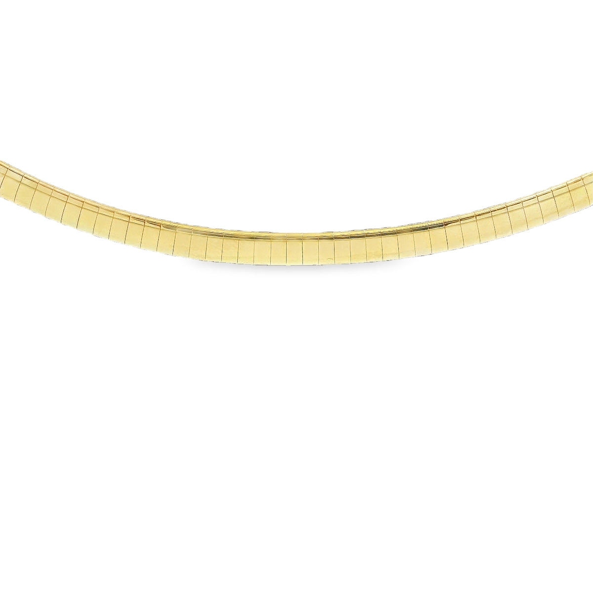 14K Yellow Omega Necklace 16 inch