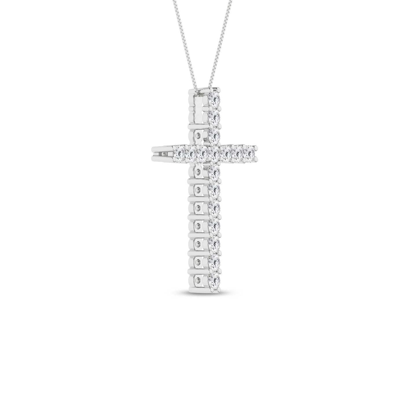 14K White Lab Grown Diamond 18 inch Necklace