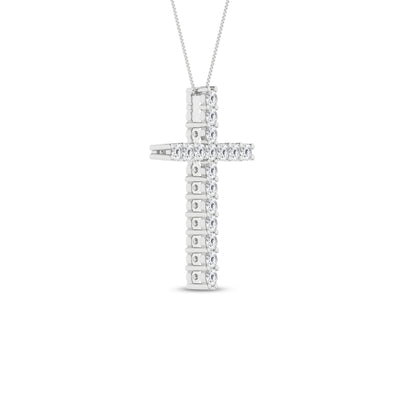 14K White Lab Grown Diamond 18 inch Necklace