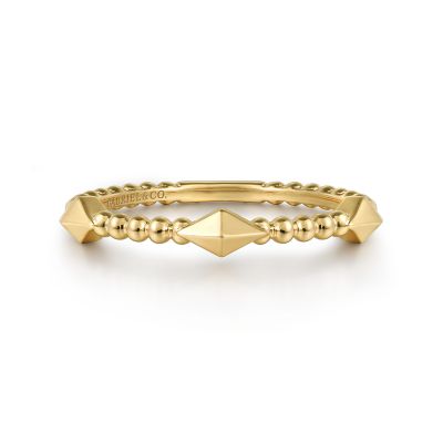 14K Yellow Stackable Ring Size 6.5