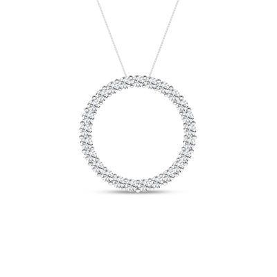 14K White Lab Grown Diamond 18 inch Necklace