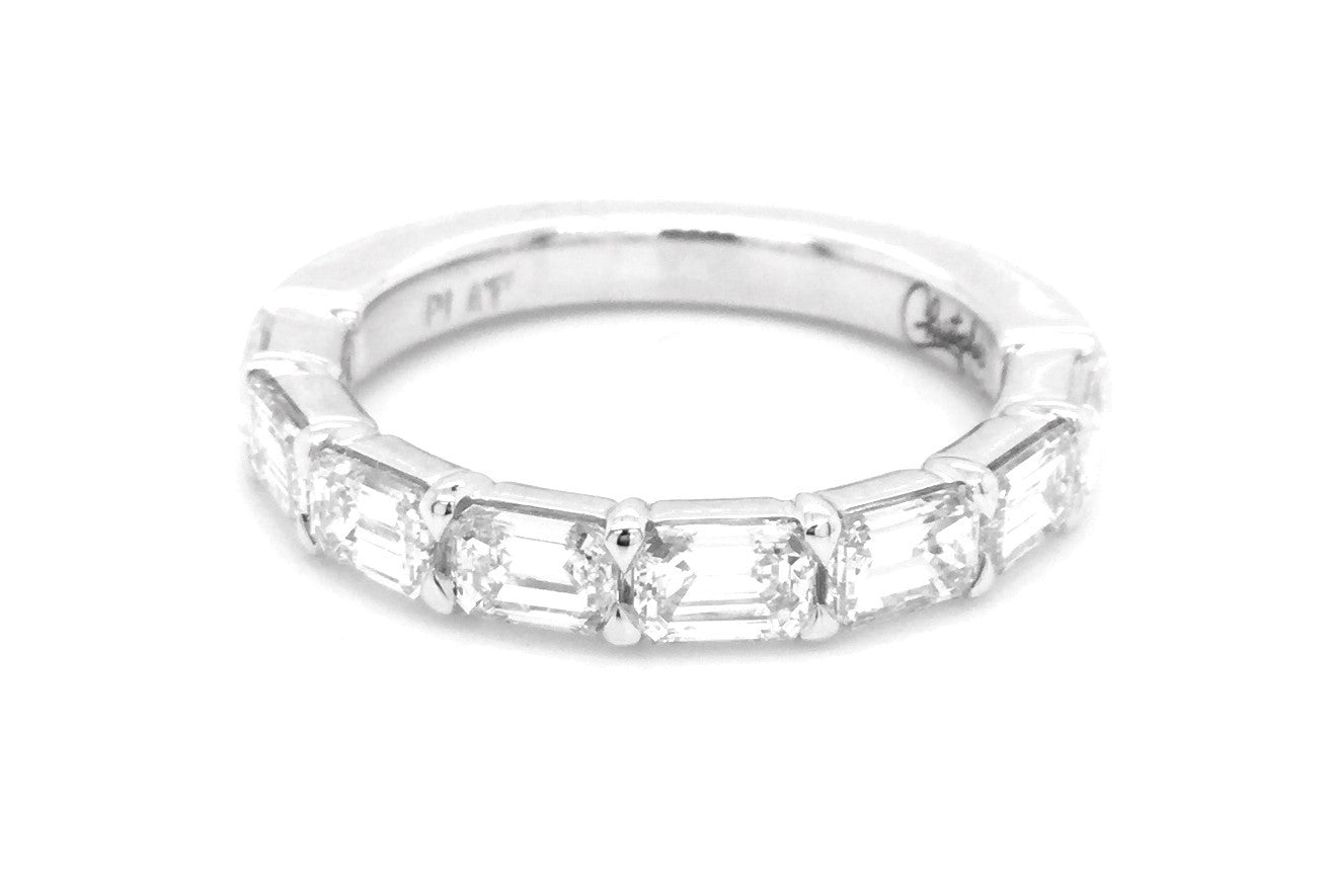 Platinum White 1.52 ctw. Natural Diamond Wedding Ring