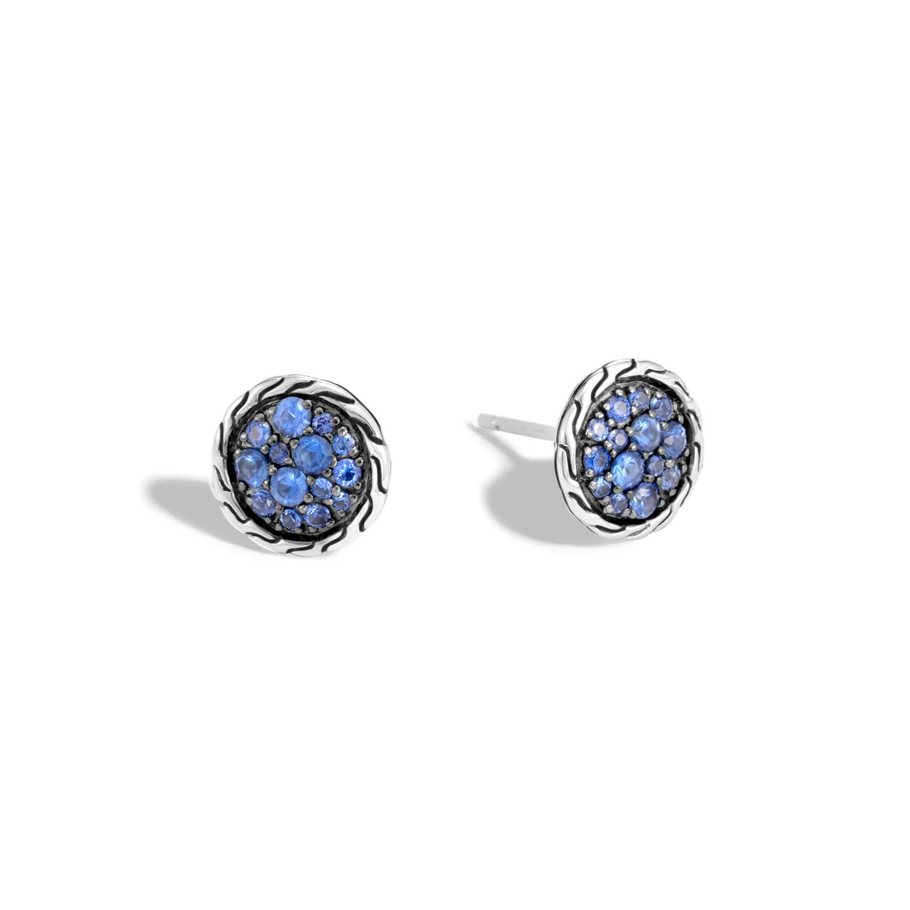 Sterling Silver Blue Sapphire Essentials Collection Earrings