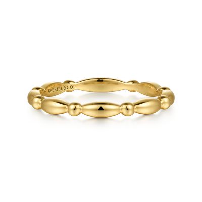 14K Yellow Stackable Ring Size 6.5