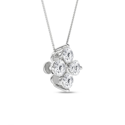14K White Lab Grown Diamond 18 inch Necklace