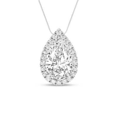 14K White Lab Grown Diamond 18 inch Necklace