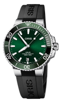 39.50 mm / Green / Steel Bracelet