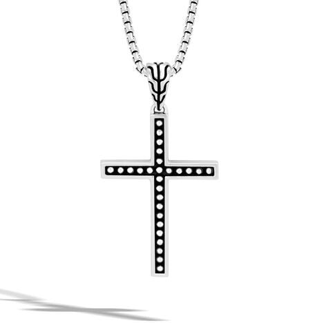 Sterling Silver 20 inch Cross Pendant Necklace