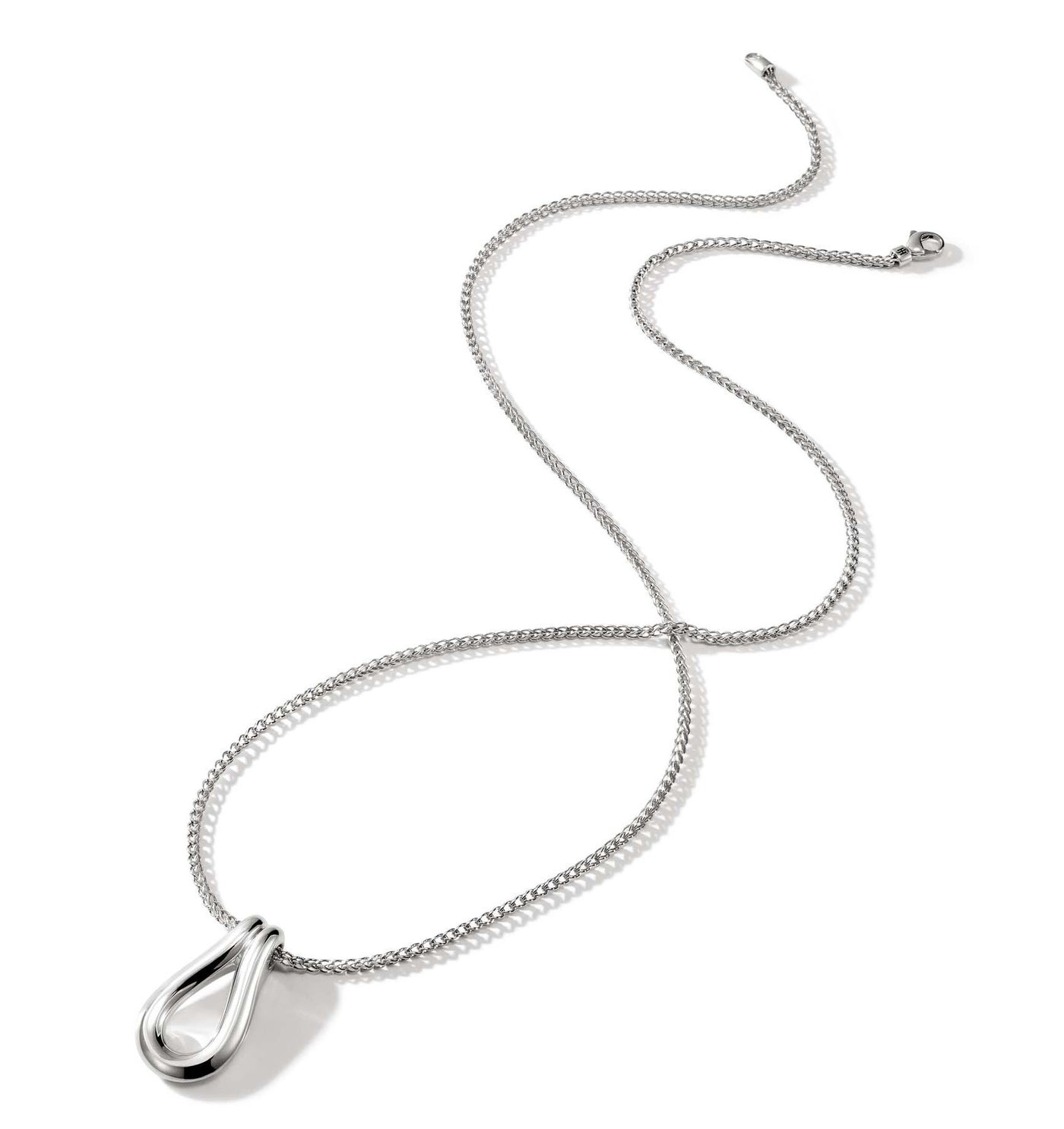 Sterling Silver White Surf Collection Necklace 24 inch