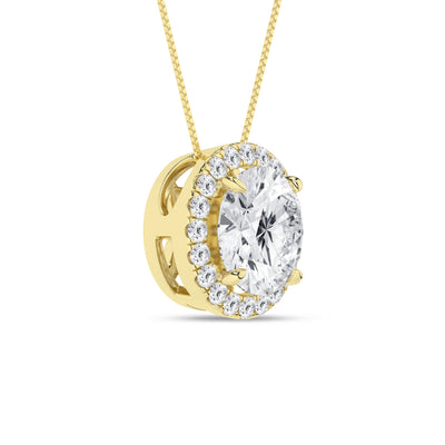 14K Yellow Lab Grown Diamond 18 inch Necklace