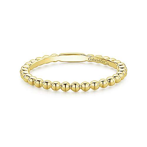 14K Yellow Stackable Ring Size 6.5