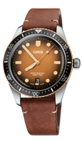 40.00 mm / Brown / Leather Strap