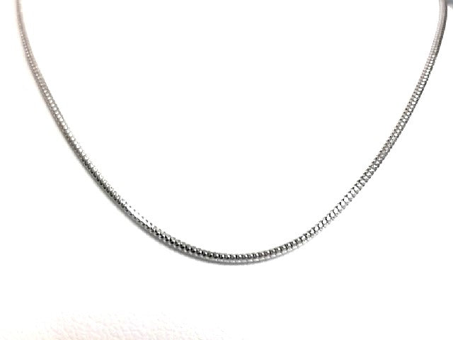 14K White 16 Inch Snake Chain