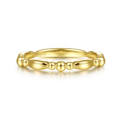 14K Yellow Stackable Ring Size 6.5