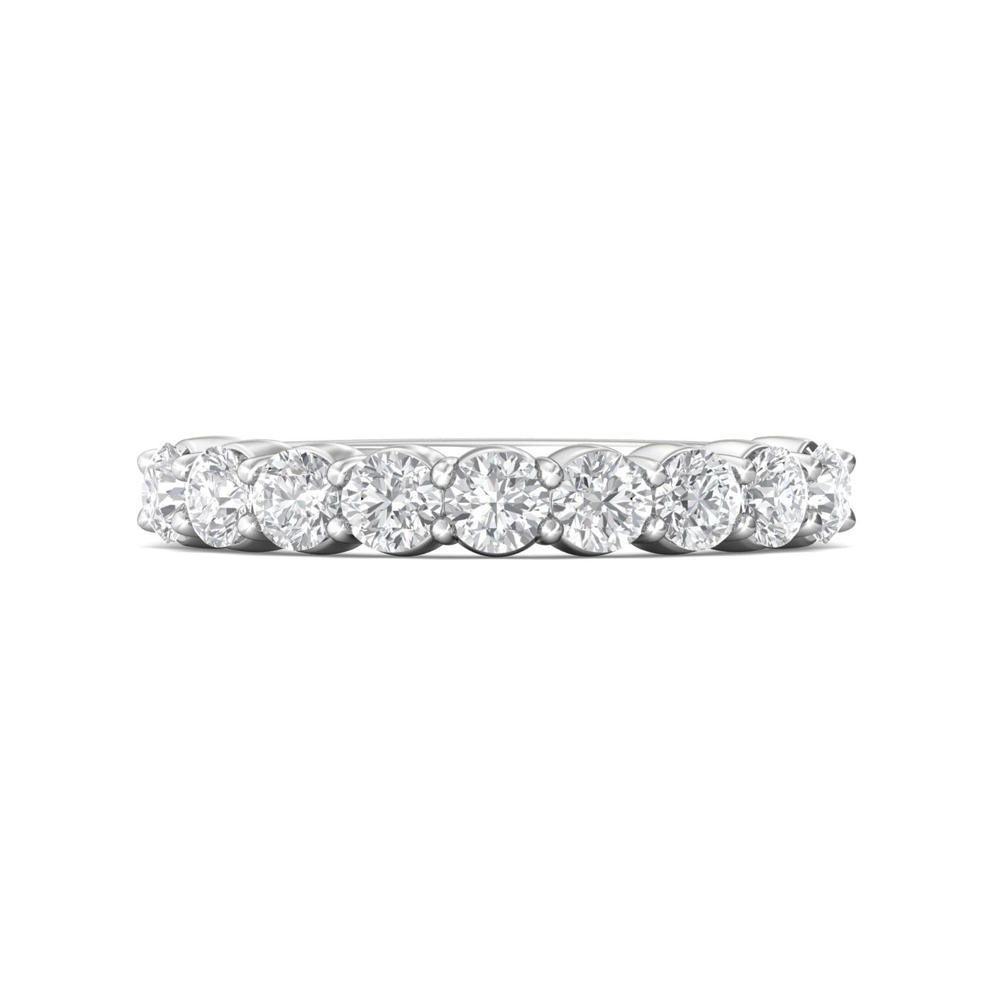 14K White 1.15 ctw. Natural Diamond Wedding Ring