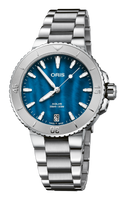 36.50 mm / Blue / Rubber Strap