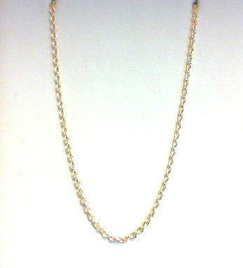 14K Yellow 16 Inch Cable Chain