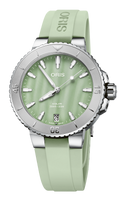 36.50 mm / Green / Steel Bracelet