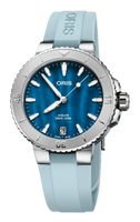 36.50 mm / Blue / Steel Bracelet