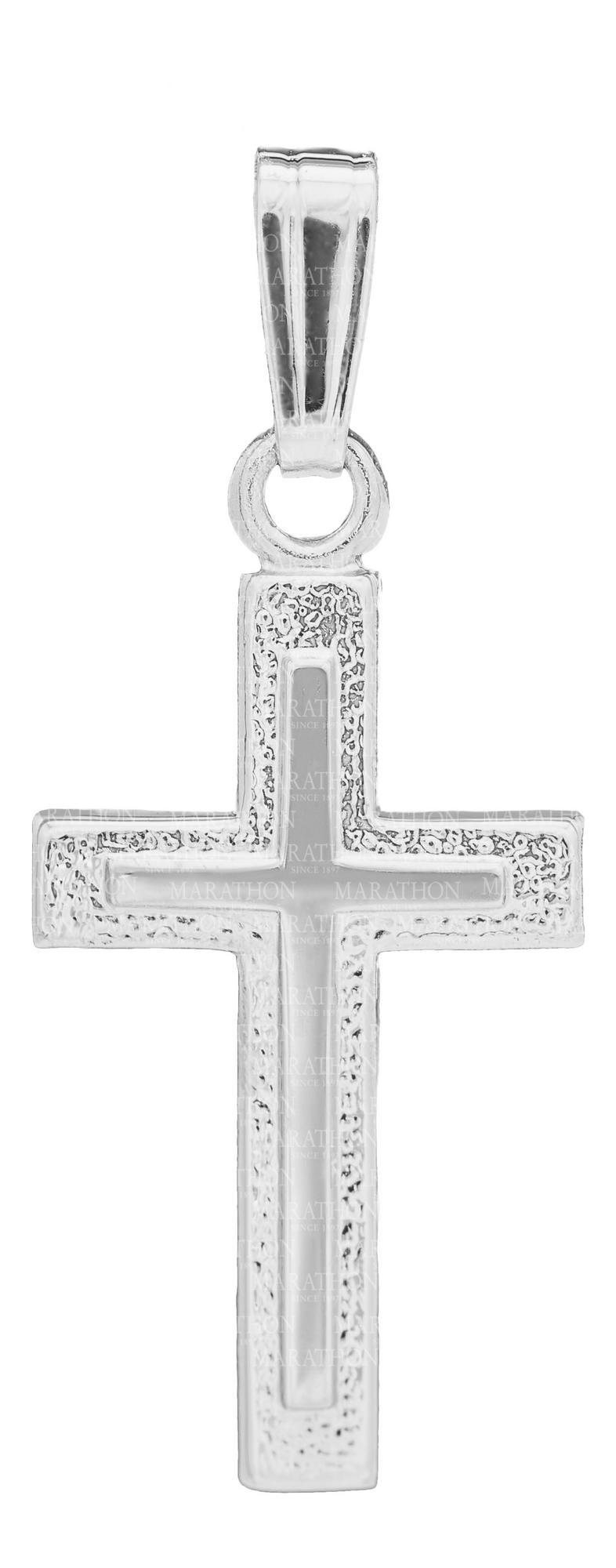 Sterling Silver Cross Necklace 13 inch
