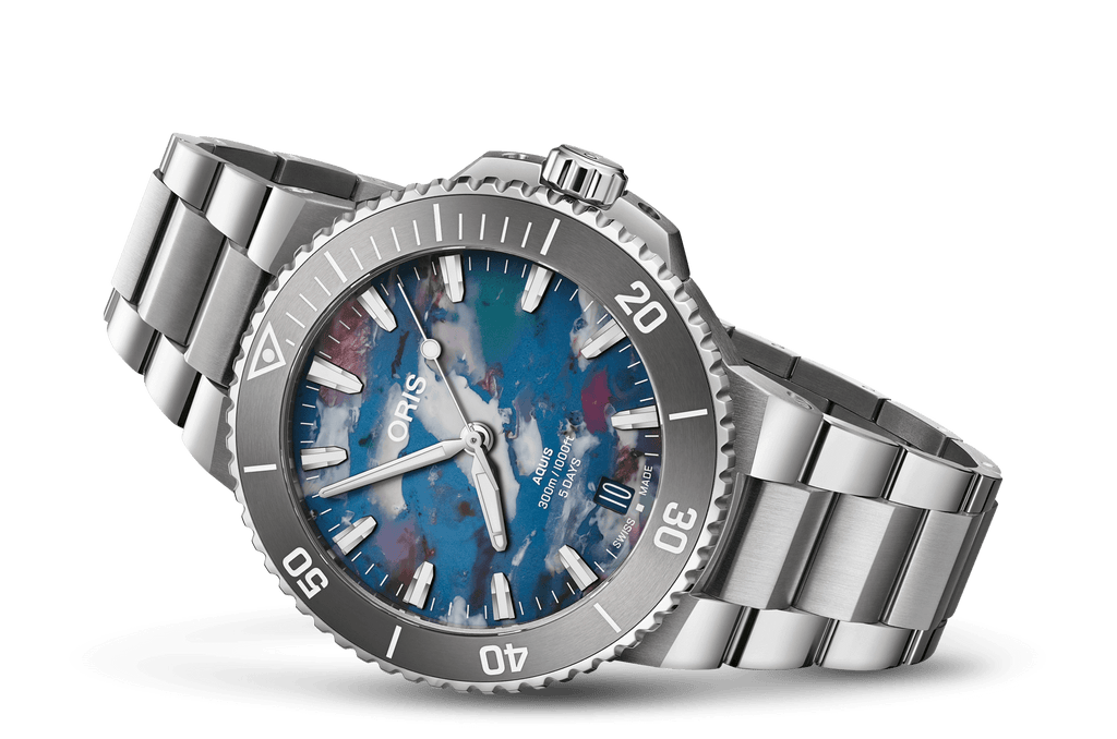 Aquis Date Calibre 400 01 400 7790 4150-07 8 23 02PEB - Side View