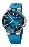 43.50 mm / Blue / Steel Bracelet