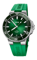 43.50 mm / Green / Steel Bracelet