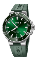 43.50 mm / Green / Steel Bracelet