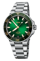 41.50 mm / Green / Rubber Strap