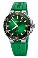 41.50 mm / Green / Steel Bracelet
