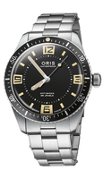 40.00 mm / Black / Steel Bracelet