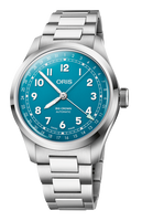 40.00 mm / Blue / Steel Bracelet