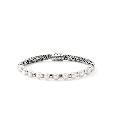 Sterling Silver Fresh Water Pearl 7 Bracelet