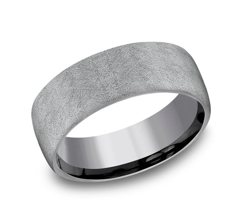 Tantalum 8 mm Swirl Wedding Band