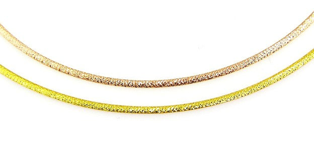 14K Yellow & Pink Gold Reversible Omega Necklace