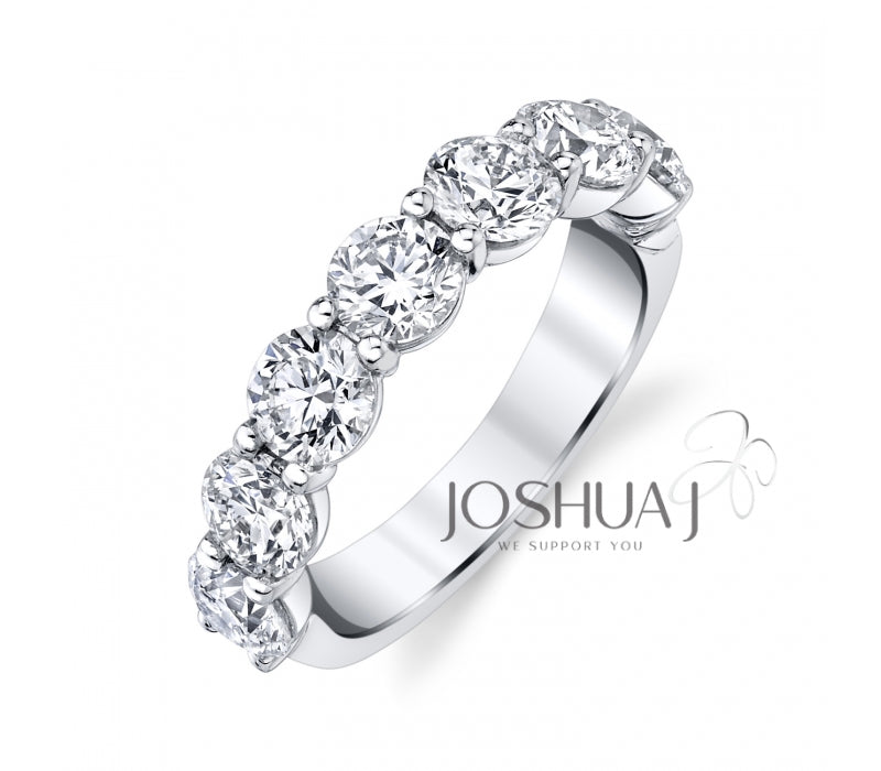 14K White Gold Natural Diamond Wedding Ring
