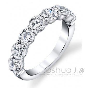 Platinum White 1.5 ctw. Natural Diamond Wedding Ring