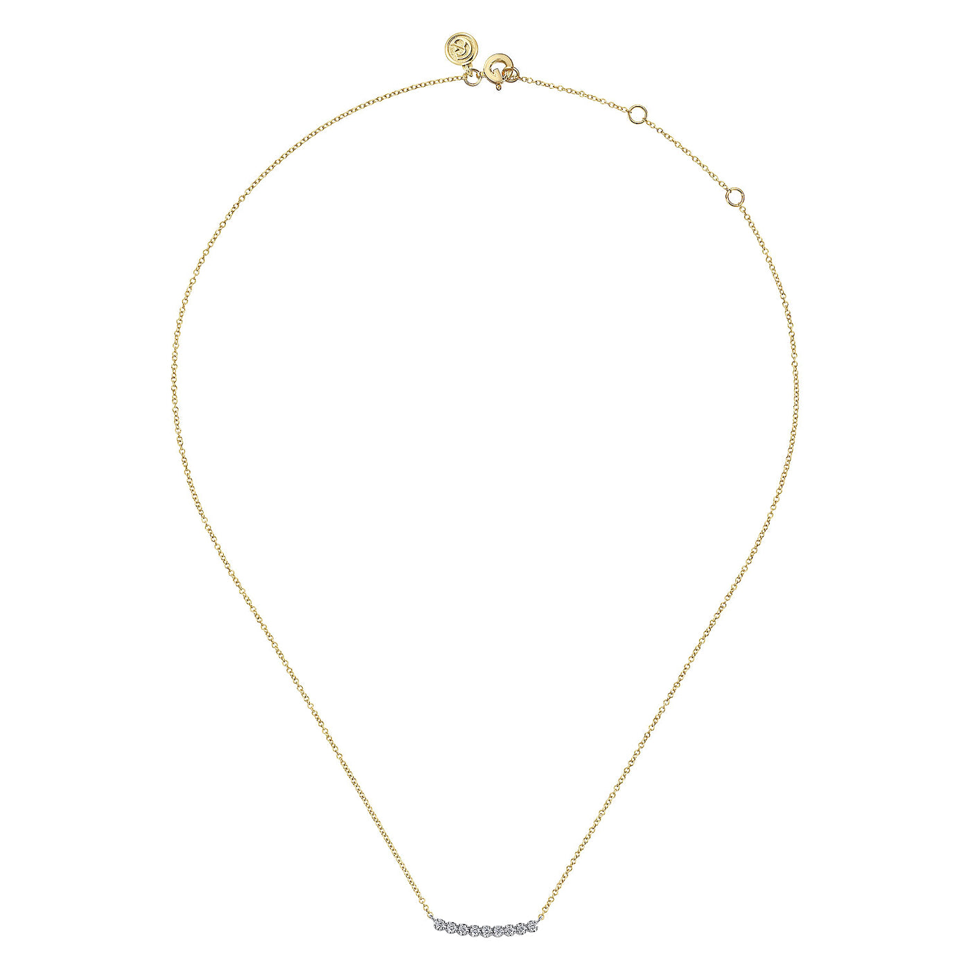 14K Yellow & White Gold Sapphire Necklace