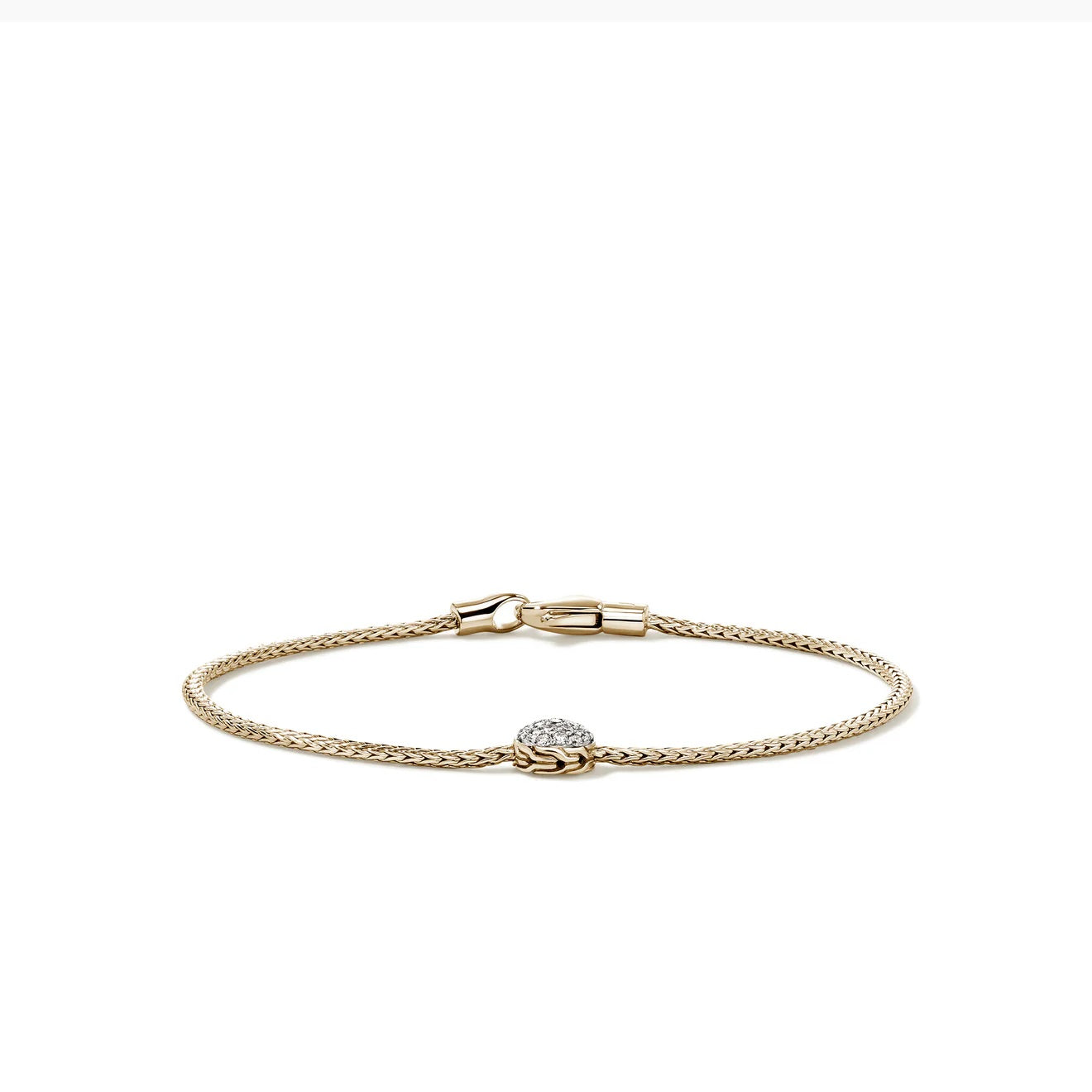 14K Yellow Natural Diamond Essentials Bracelet