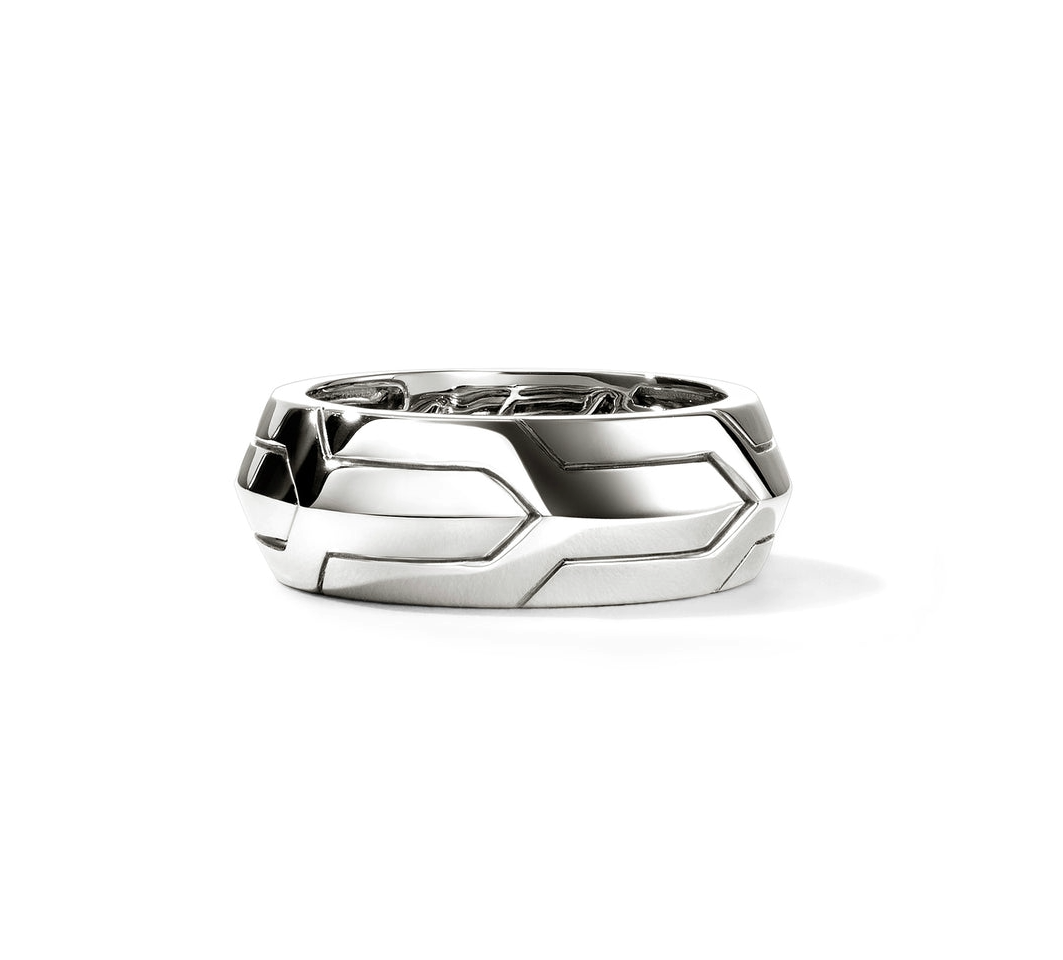 Sterling Silver Icon 50 Ring