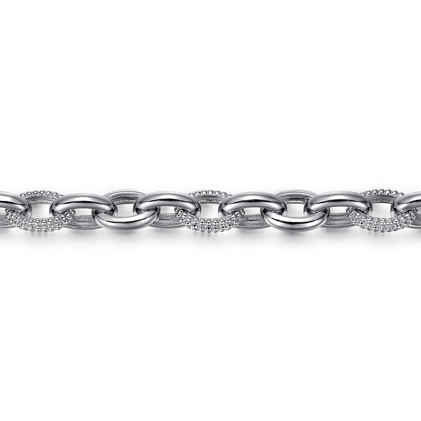 Sterling Silver Link Chain Tennis Bracelet Size 7.5