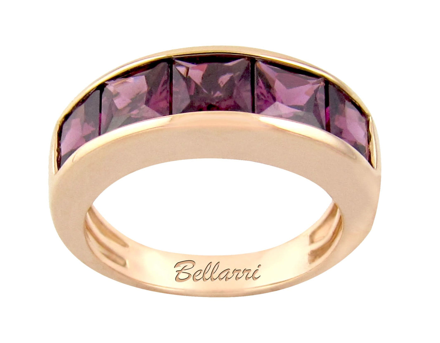 14K Rose Rhodolite Garnet Ring Size 7