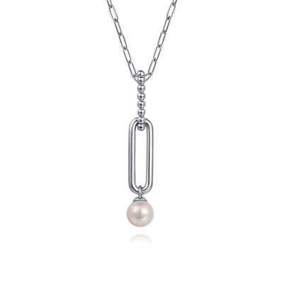 Sterling Silver Fresh Water Pearl Necklace 17.5 inch