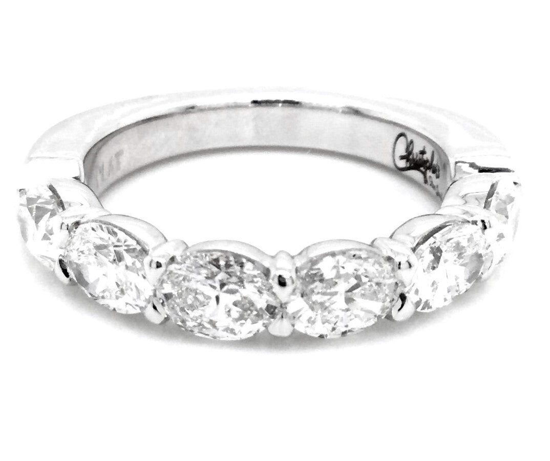 Platinum 1.84 ctw. Natural Diamond Wedding Ring