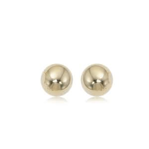 14K Yellow 6 MM Ball Stud Earrings