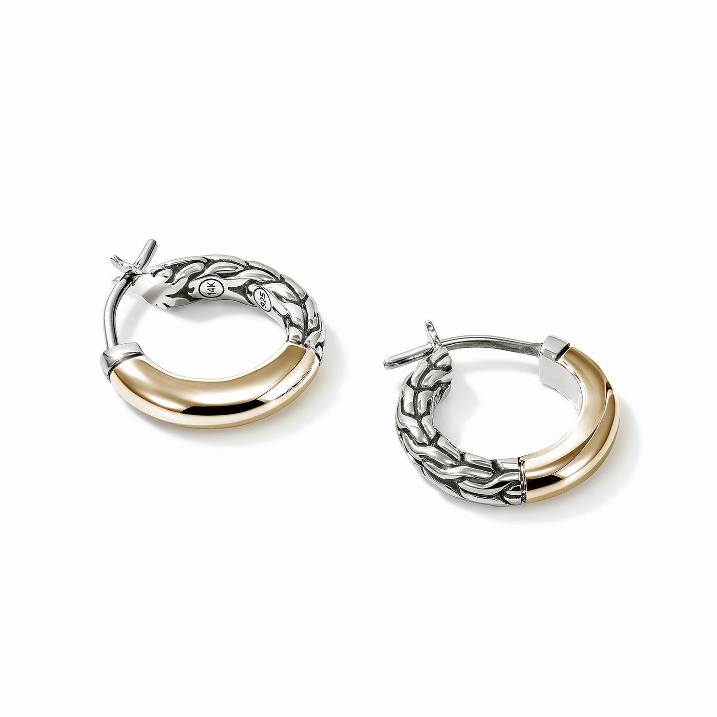 Sterling Silver/14K Yellow Gold Essentials Collection Earrings