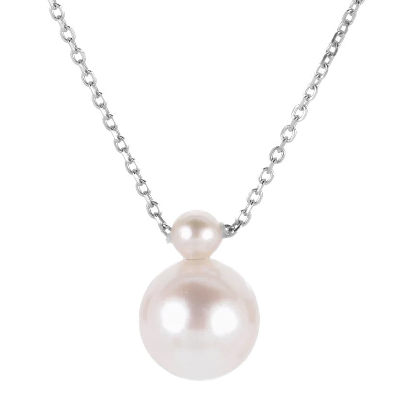 18 inch Fresh Water Pearl Necklace with 14K White Clasp